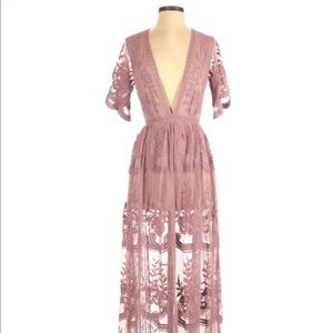 Isalis lavender romper dress S